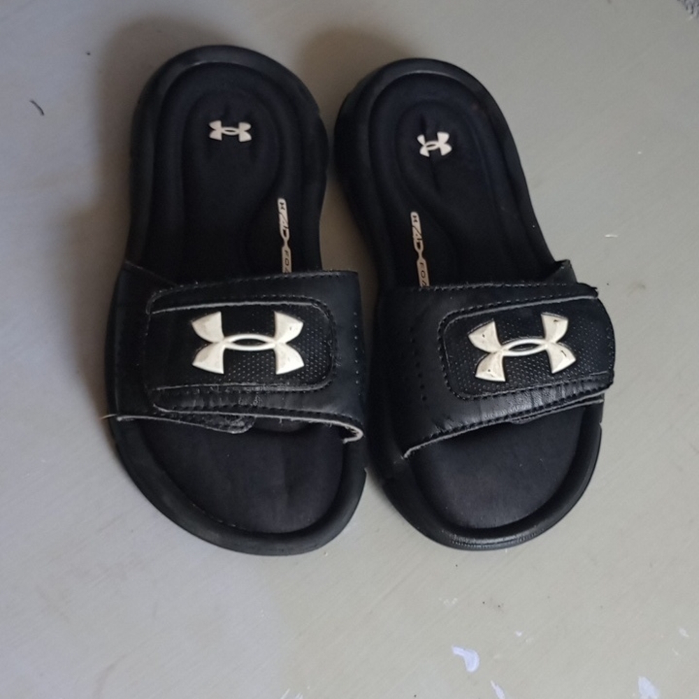 Under Armour Kids Black Slide Sandals